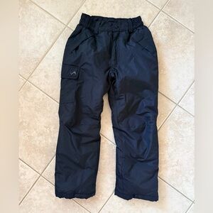Kids Black Snow Pants